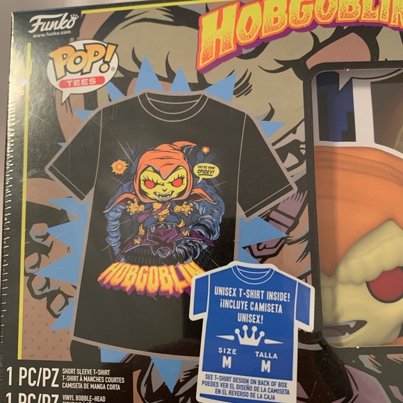 Size M Hobogoblin Marvel POP Tees with glow in dark figure - Picture 3 of 3